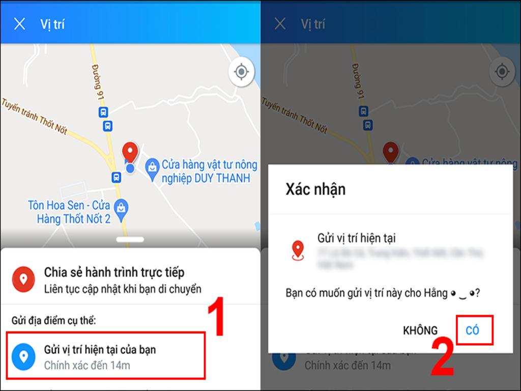 Cách chia sẻ vị trí trên Zalo bằng điện thoại