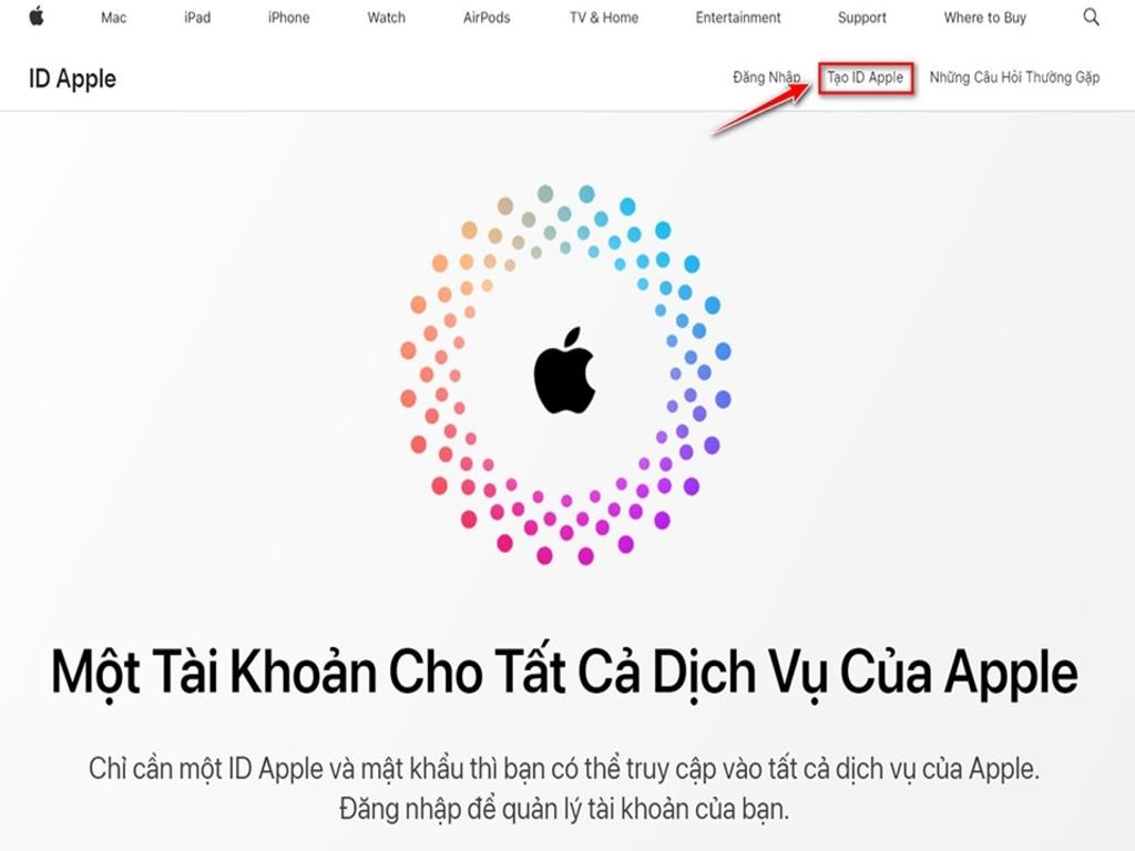 Cách tạo tài khoản iCloud trên trình duyệt web