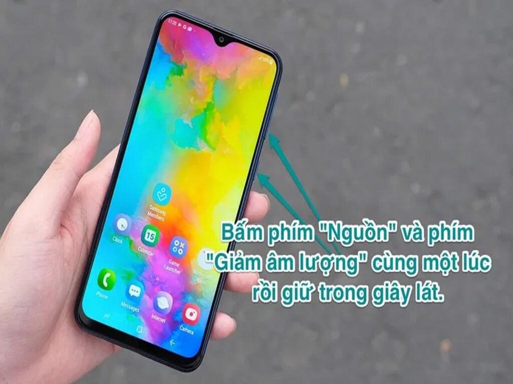 Chụp màn hình điện thoại Samsung bằng phím cứng