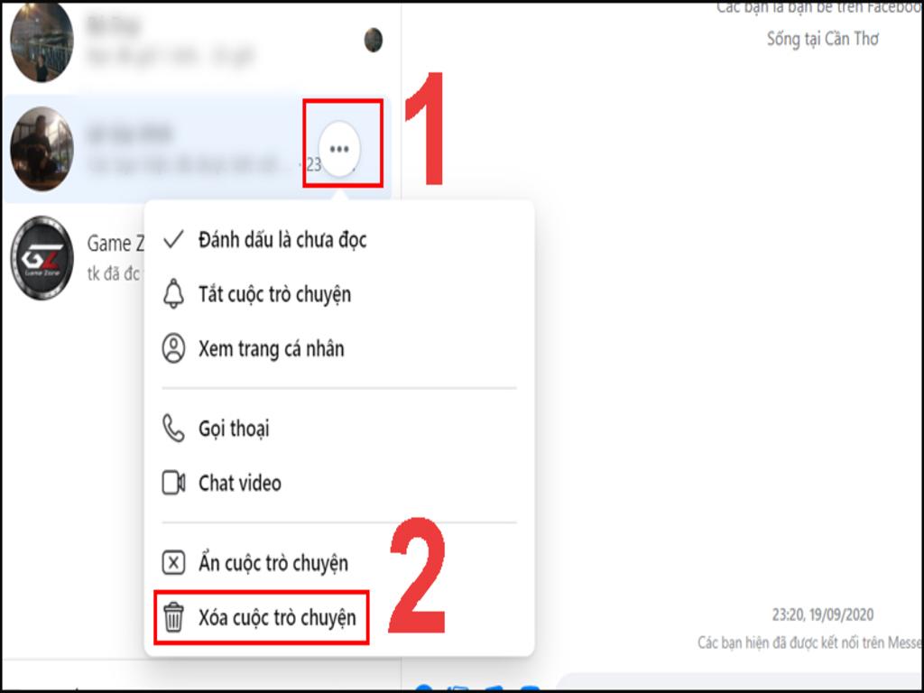 Cách xóa tất cả tin nhắn trên Messenger