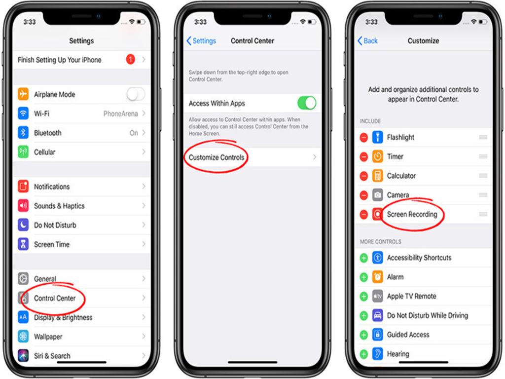 Hướng dẫn quay màn hình iPhone ghi âm có tiếng