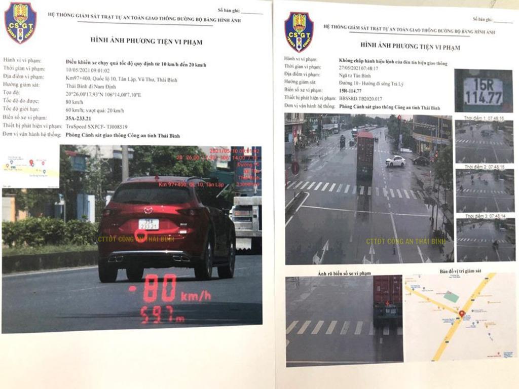 Một số thông tin liên quan đến phạt nguội phương tiện giao thông