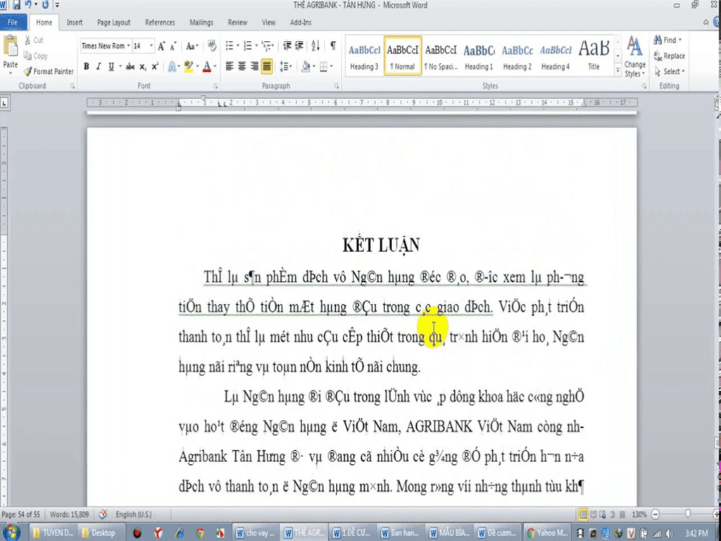 Nguyên nhân gây lỗi phông chữ trong Word