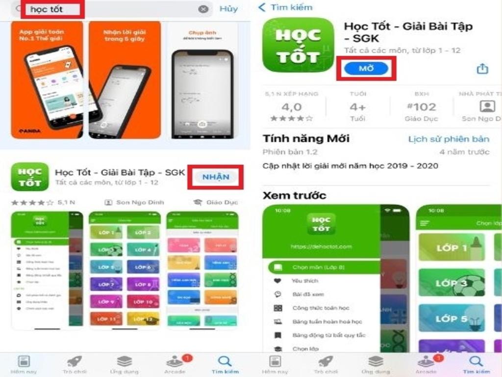 Cách cài đặt và sử dụng ứng dụng Học Tốt hiệu quả