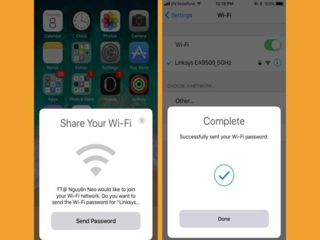 Cách chia sẻ wifi trên iPhone có mật khẩu