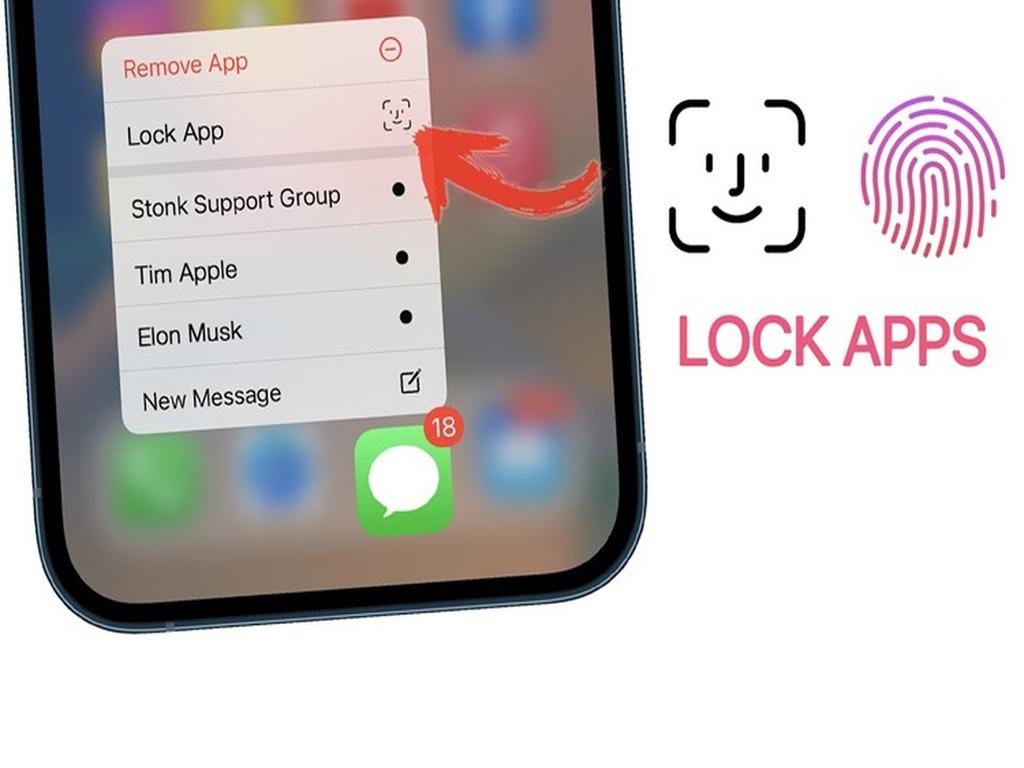 Cách khóa ứng dụng trên iPhone, iPad thông qua Face ID