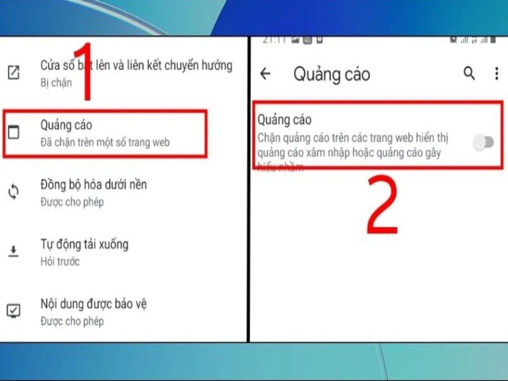 Tắt quảng cáo trong ứng dụng hệ thống OPPO