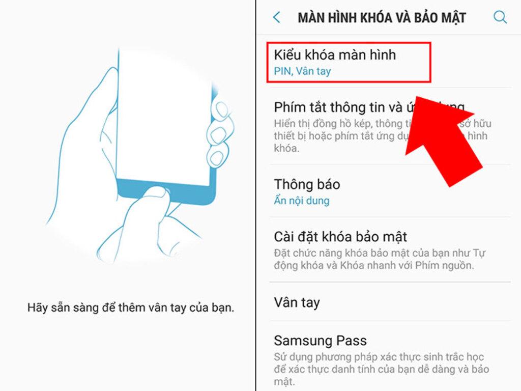 Cách đổi mật khẩu điện thoại Samsung nhanh chóng