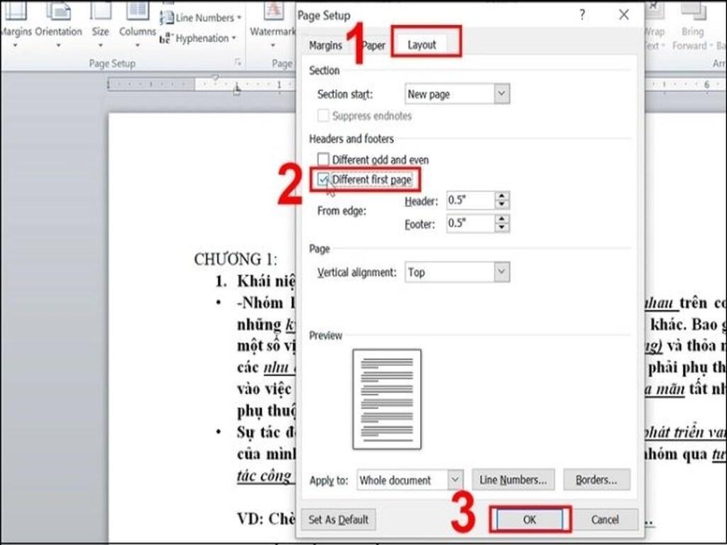 Cách đánh số trang cơ bản trong Word