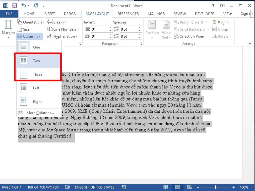 Lưu ý khi chia cột trong Word và cách khắc phục lỗi