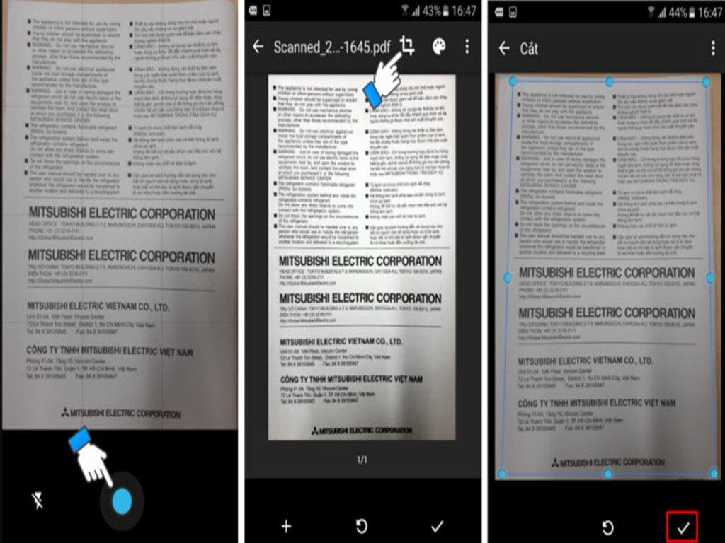 Cách scan tài liệu trên điện thoại Android