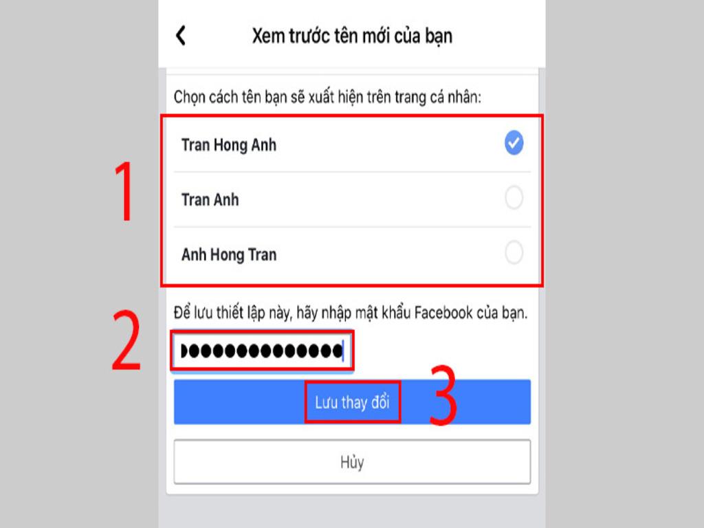 Hướng dẫn cách đổi tên Facebook bằng web
