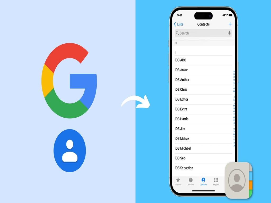 Hướng dẫn đồng bộ danh bạ iPhone với Google Contacts