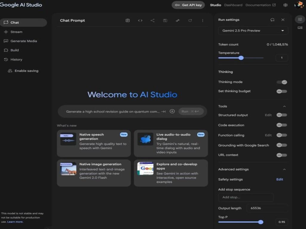 Google AI Studio hoạt động như thế nào?