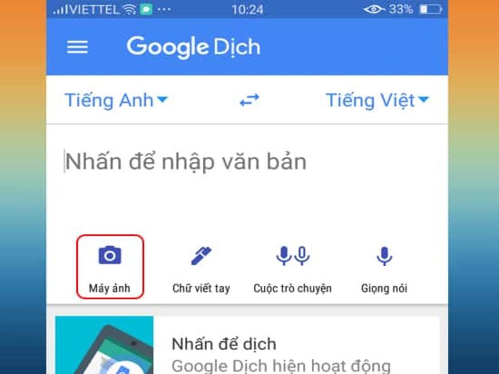 Hướng dẫn cách dịch ảnh bằng Google Dịch trên iPhone