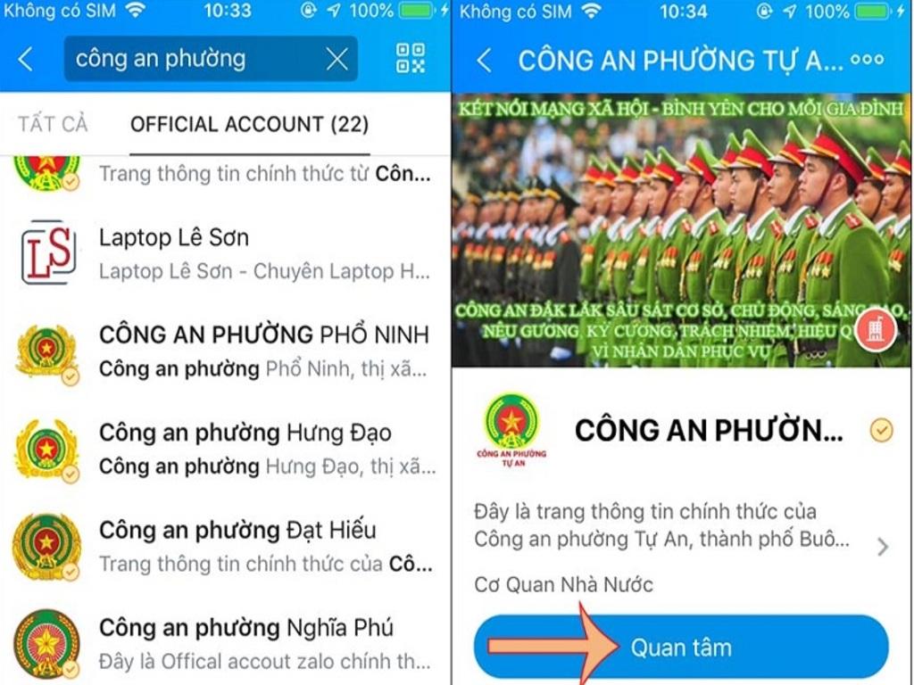 Những lưu ý khi liên hệ công an phường qua Zalo