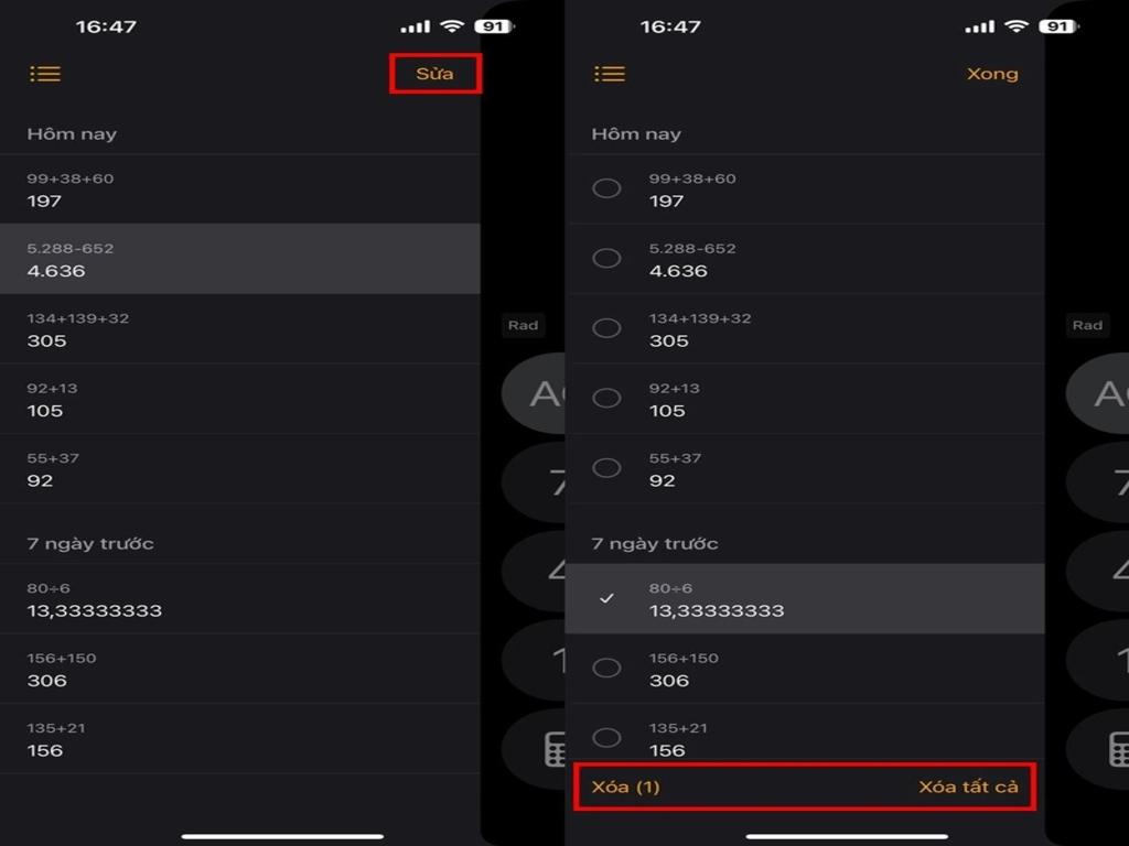 Sử dụng ứng dụng máy tính bên thứ ba để lưu lịch sử tính toán