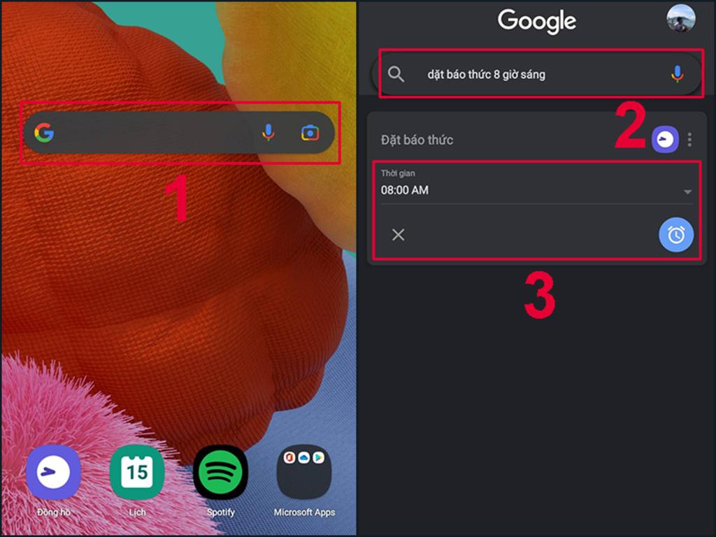 Cách cài đặt báo thức bằng Bixby