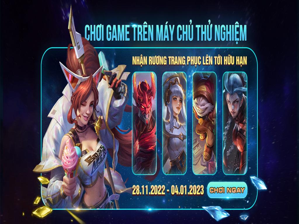 Những lợi ích khi chơi Liên Quân trên máy chủ thử nghiệm