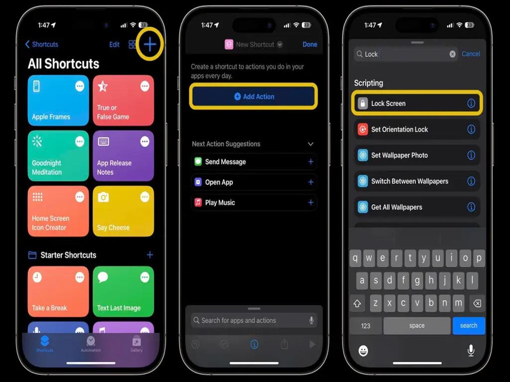 Hướng dẫn tạo shortcut khóa màn hình