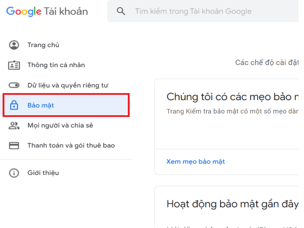 Bảo vệ tài khoản bằng xác minh 2 bước