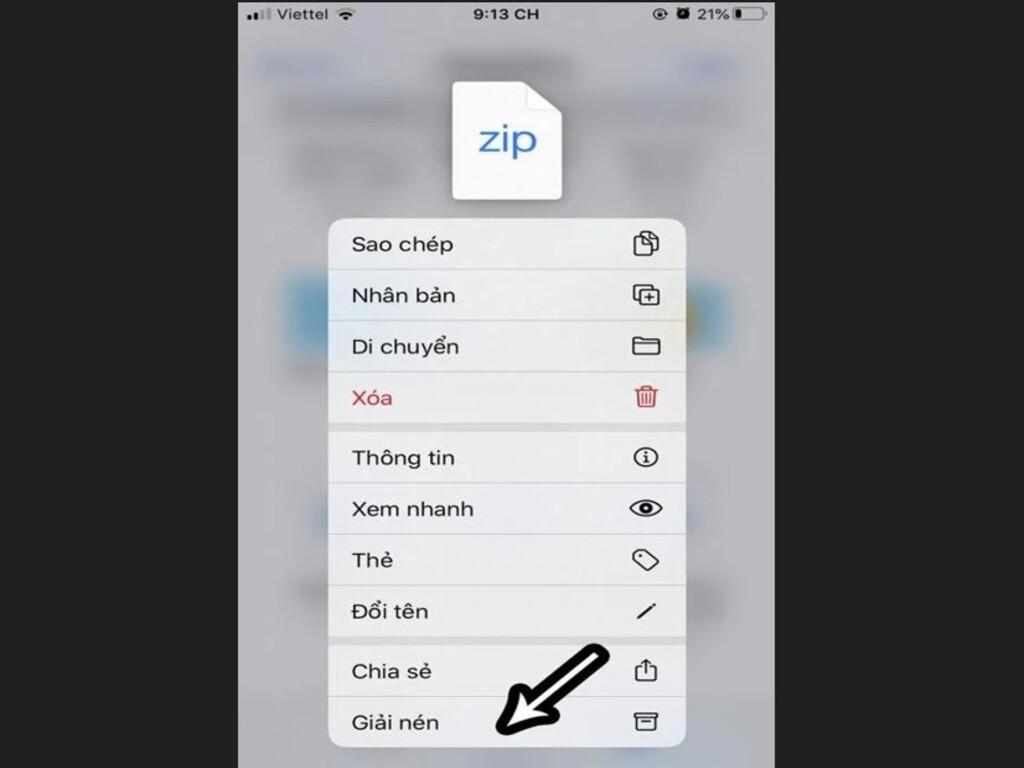Cách giải nén và chia sẻ file nén