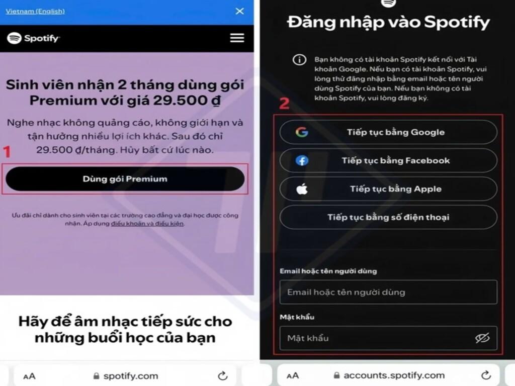 Một số lưu ý khi dùng Spotify trả phí