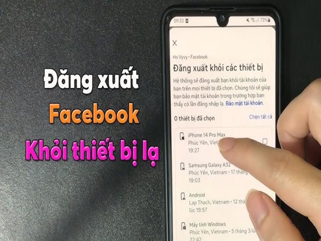 Khi nào cần đăng xuất Facebook từ xa?