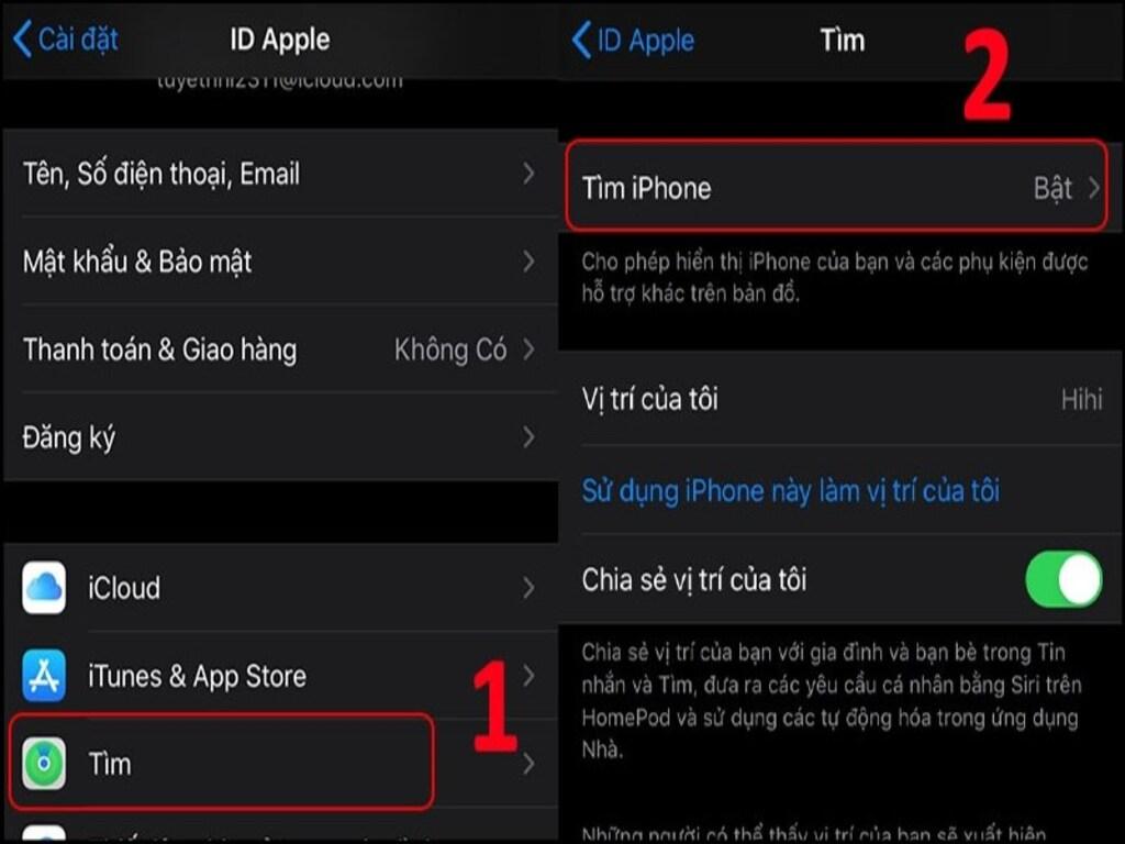 Cách định vị iPhone bằng iCloud