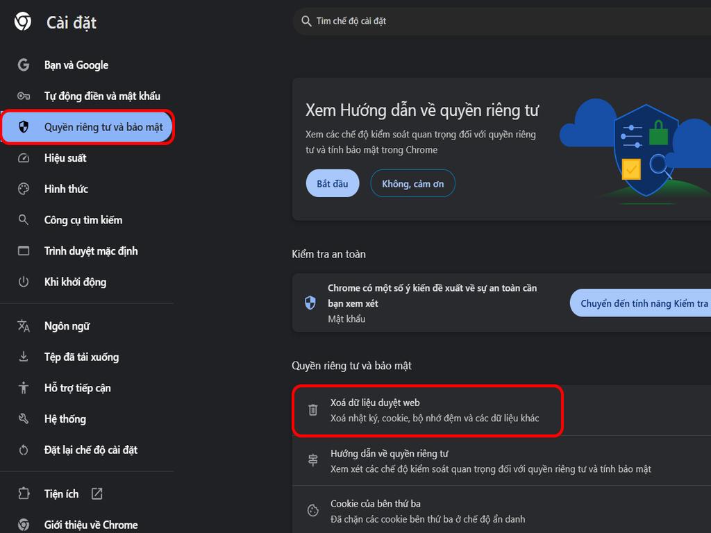 Hướng dẫn cách xóa Cookie trên Chrome