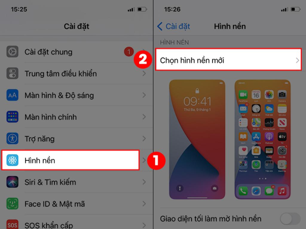 Cách cài đặt bằng Live Photo