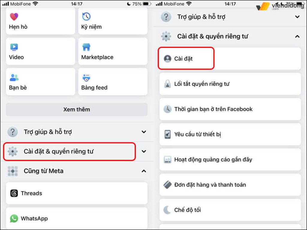 Thiết lập lại cài đặt hiển thị tin tức