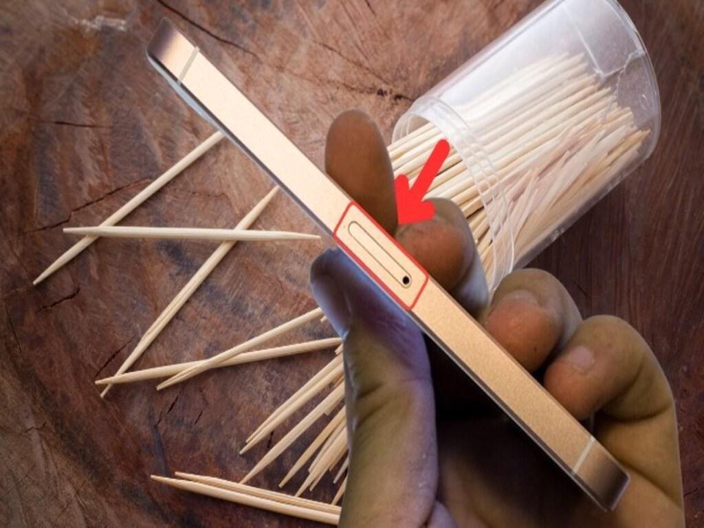 Cách dùng vật dụng thay thế que lấy SIM