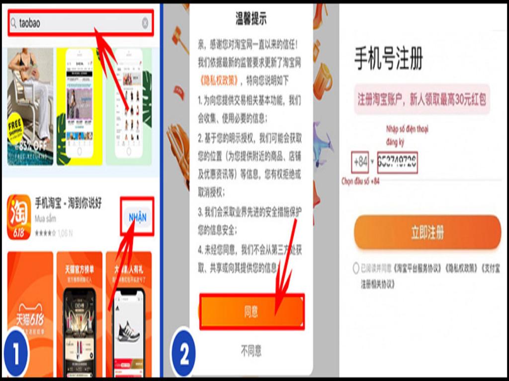 Hướng dẫn tải app Taobao trên Android và iPhone