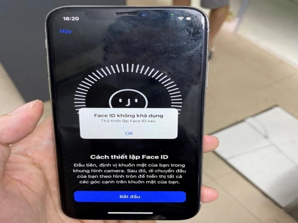 Lỗi phần cứng khiến Face ID không hoạt động