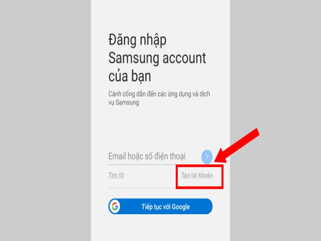 Hướng dẫn đăng ký tài khoản Samsung trên điện thoại