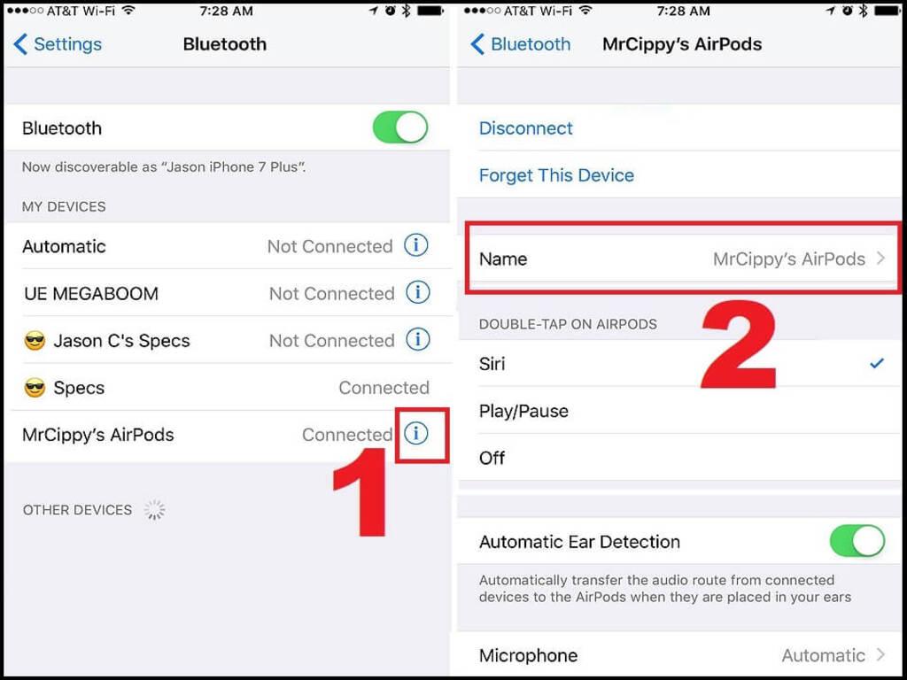 Cách đổi tên AirPods trên iPhone chỉ trong vài bước