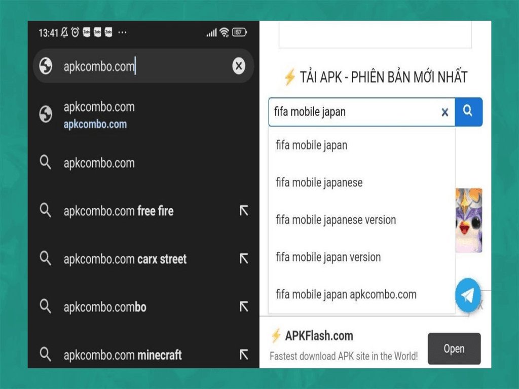 Cách tải FIFA Mobile Nhật Bản trên Android
