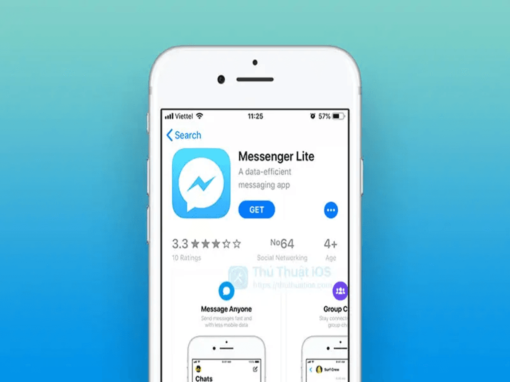 Hướng dẫn tải Messenger Lite trên iPhone