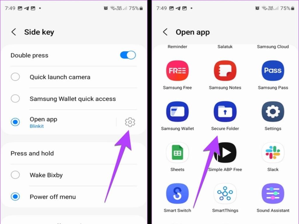 Cách thêm ứng dụng và tệp vào thư mục bảo mật