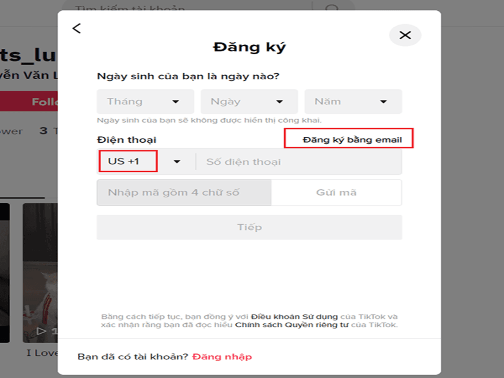 Cách đăng ký tài khoản TikTok Mỹ
