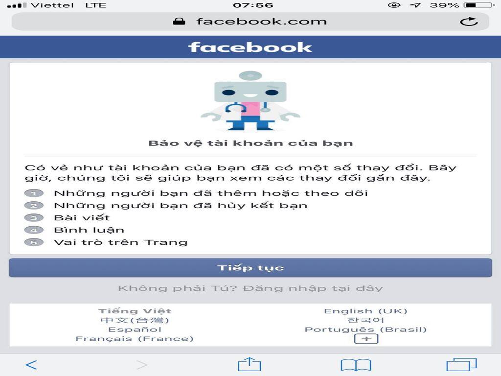 Hướng dẫn vượt checkpoint bằng email/số điện thoại