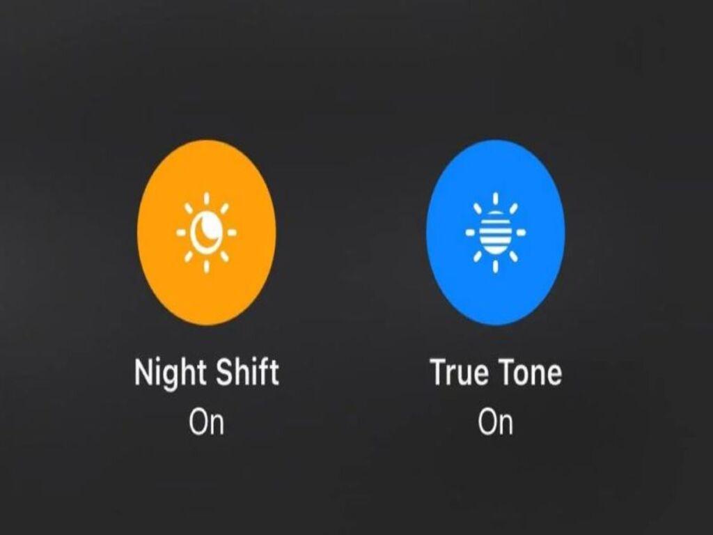 So sánh True Tone với chế độ Night Shift