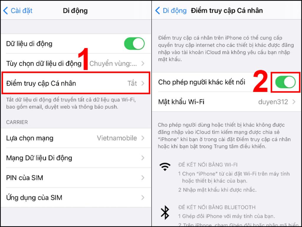 Hướng dẫn phát WiFi từ iPhone đơn giản