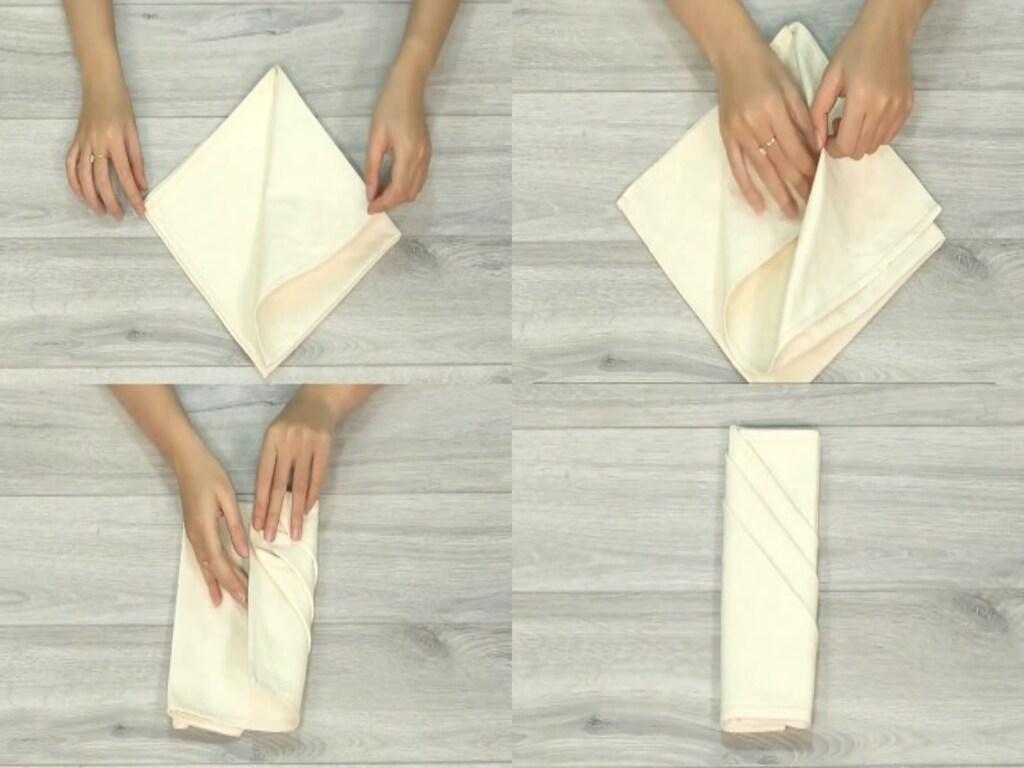 Hướng dẫn xếp khăn ăn theo phong cách khách sạn