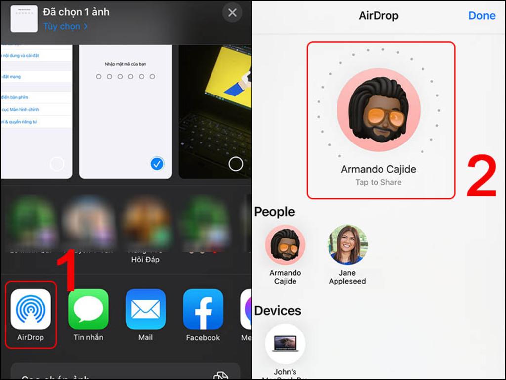 Cách gửi ảnh qua AirDrop đơn giản, nhanh chóng