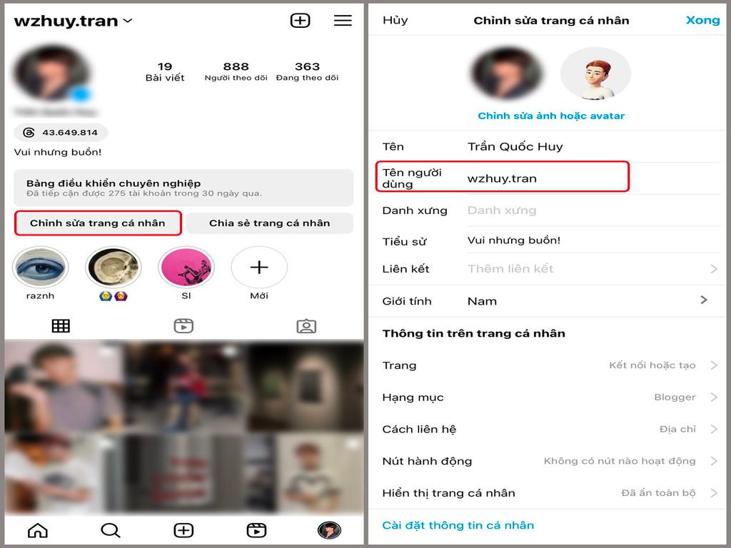 Cách đổi tên Instagram nhanh chóng, đơn giản