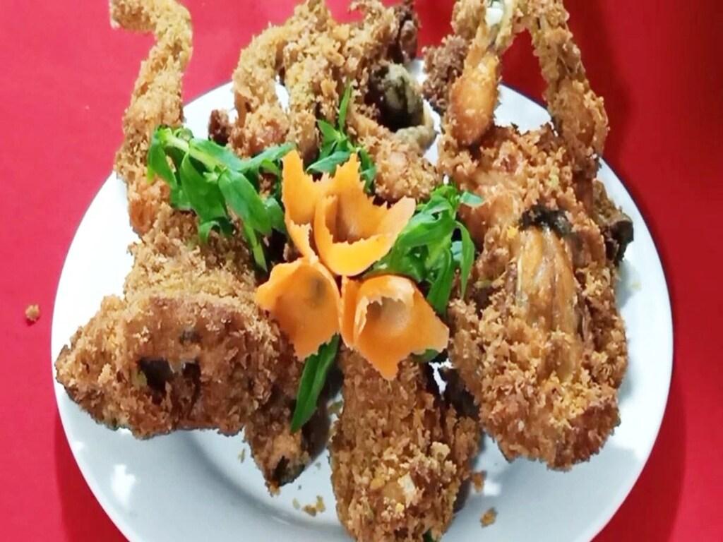 Bí quyết biến tấu món chiên xù từ thịt ếch thêm hấp dẫn