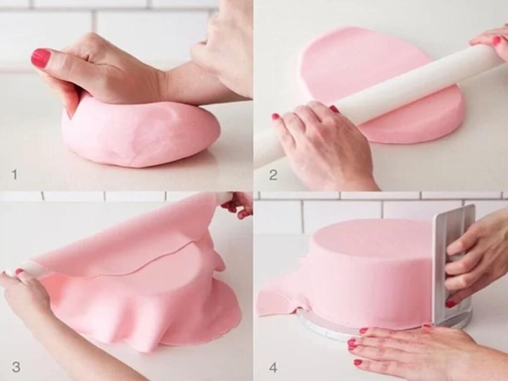 Các bước thực hiện fondant để trang trí bánh ngọt đẹp mắt