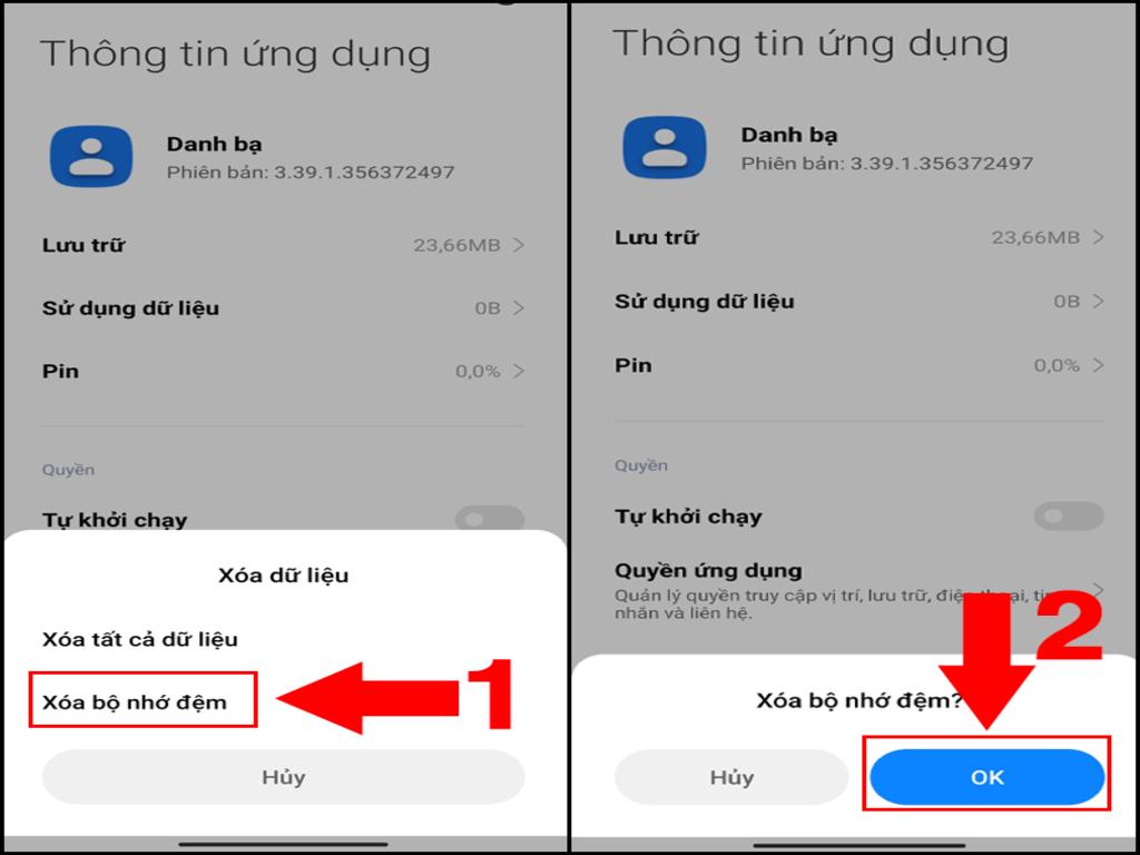 Xử lý lỗi không đồng bộ được danh bạ